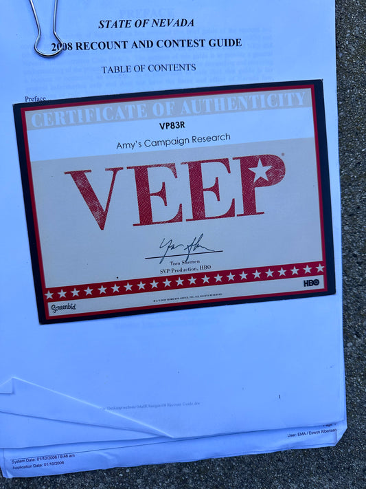 VEEP: Amy’s HERO Campaign Research