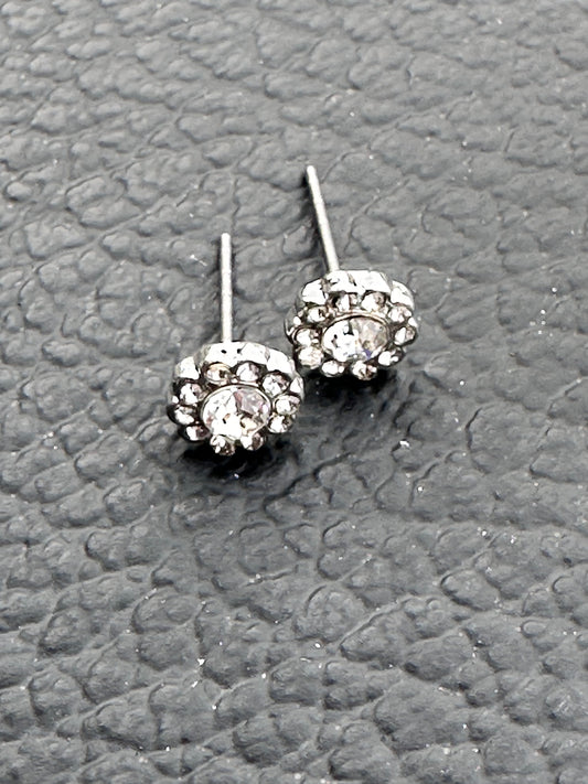 HOUSE: Dr Lisa Cuddy HERO faux Silver Diamond Earrings