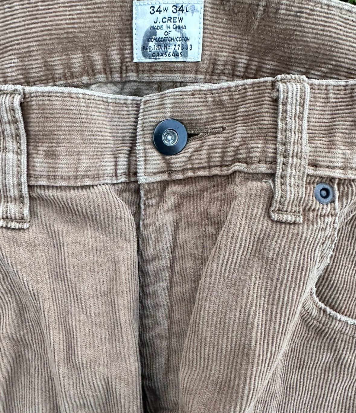 SILICON VALLEY: Gavin’s HERO J Crew Brown Corduroy Pants (34)