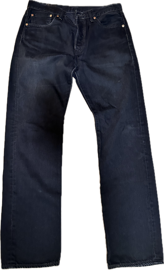 JUSTIFIED: Raylan's Black HERO 501 LEVI black Denim Jeans (33/32)