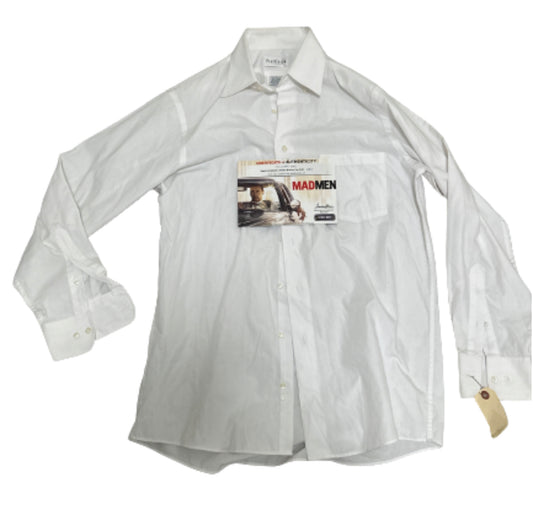 MAD MEN: Pete Campbell’s White Button-Down Shirt (S/M)