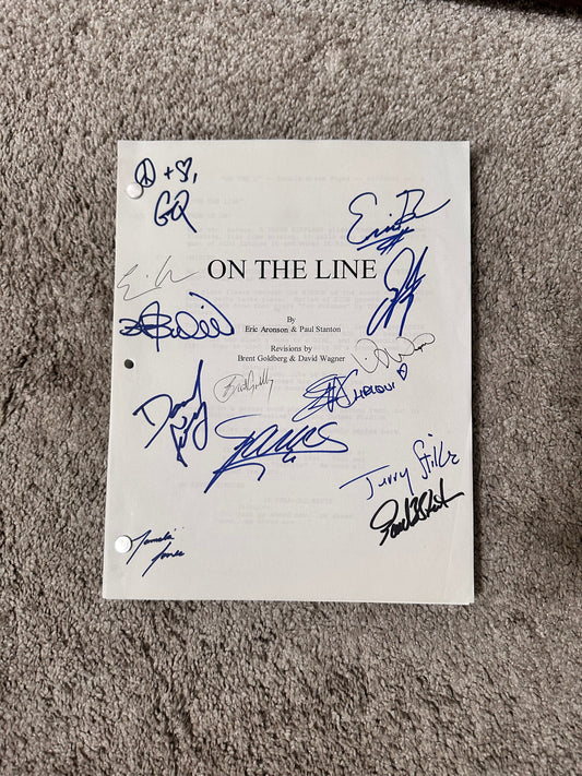ON THE LINE MOVIE: Cast and Director Signed Script from MIRAMAX Archive