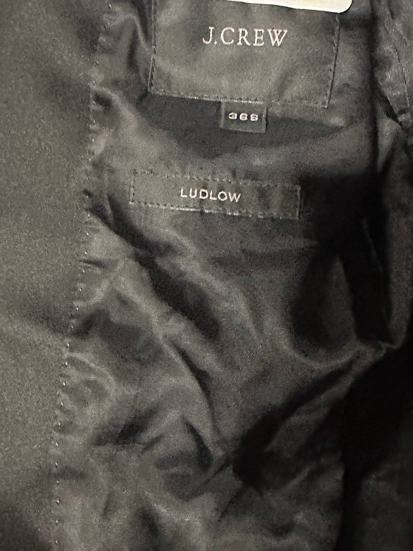 BONES: Hodgin's J CREW Black Tuxedo Sport Coat (36S)