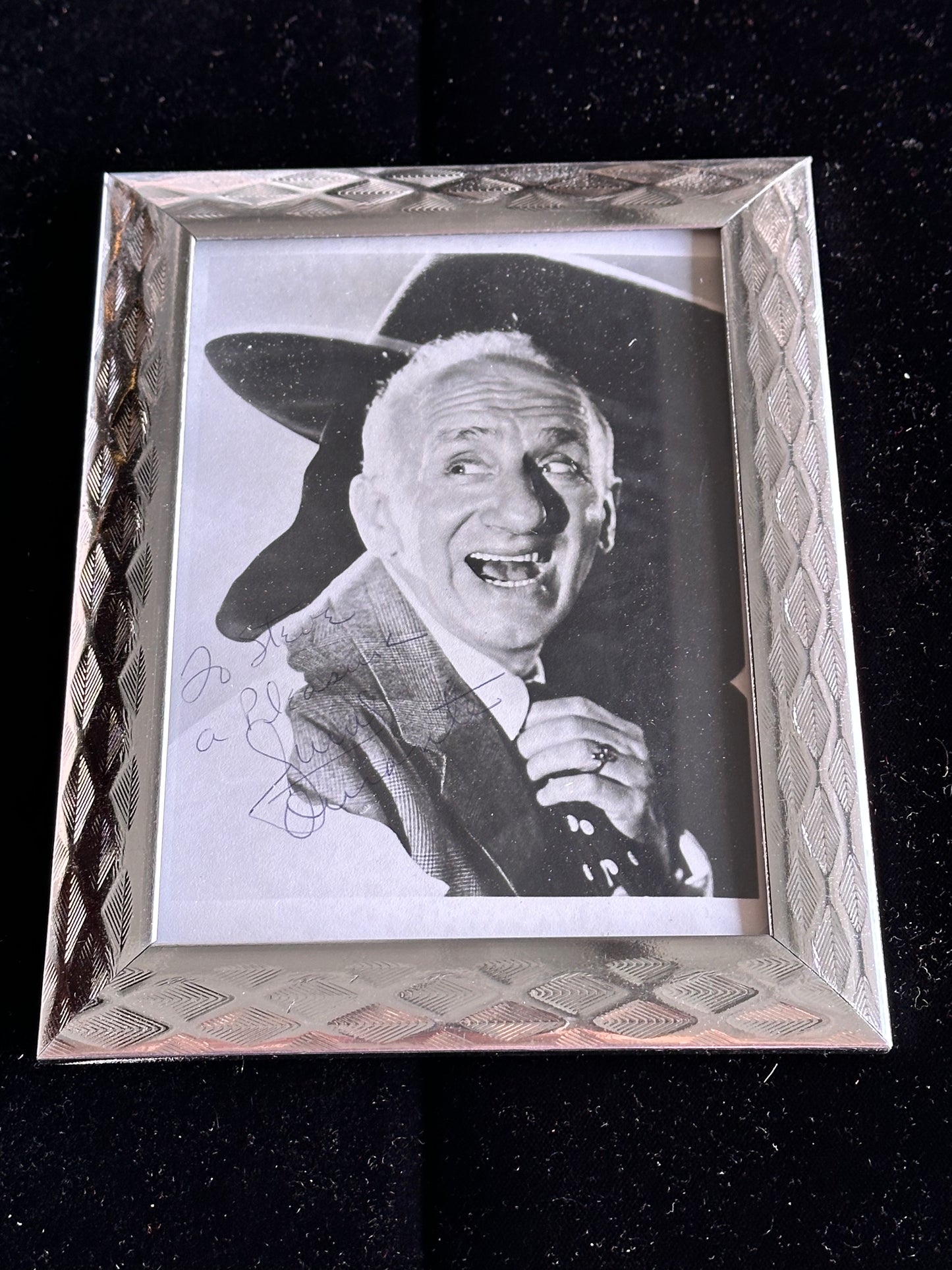 HOLLYWOOD PICTURES™: Jimmy Durante Signed Framed Picture