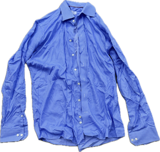 HOUSE: Dr. James Wilson's HERO ETON Blue Plaid Button Shirt (16)