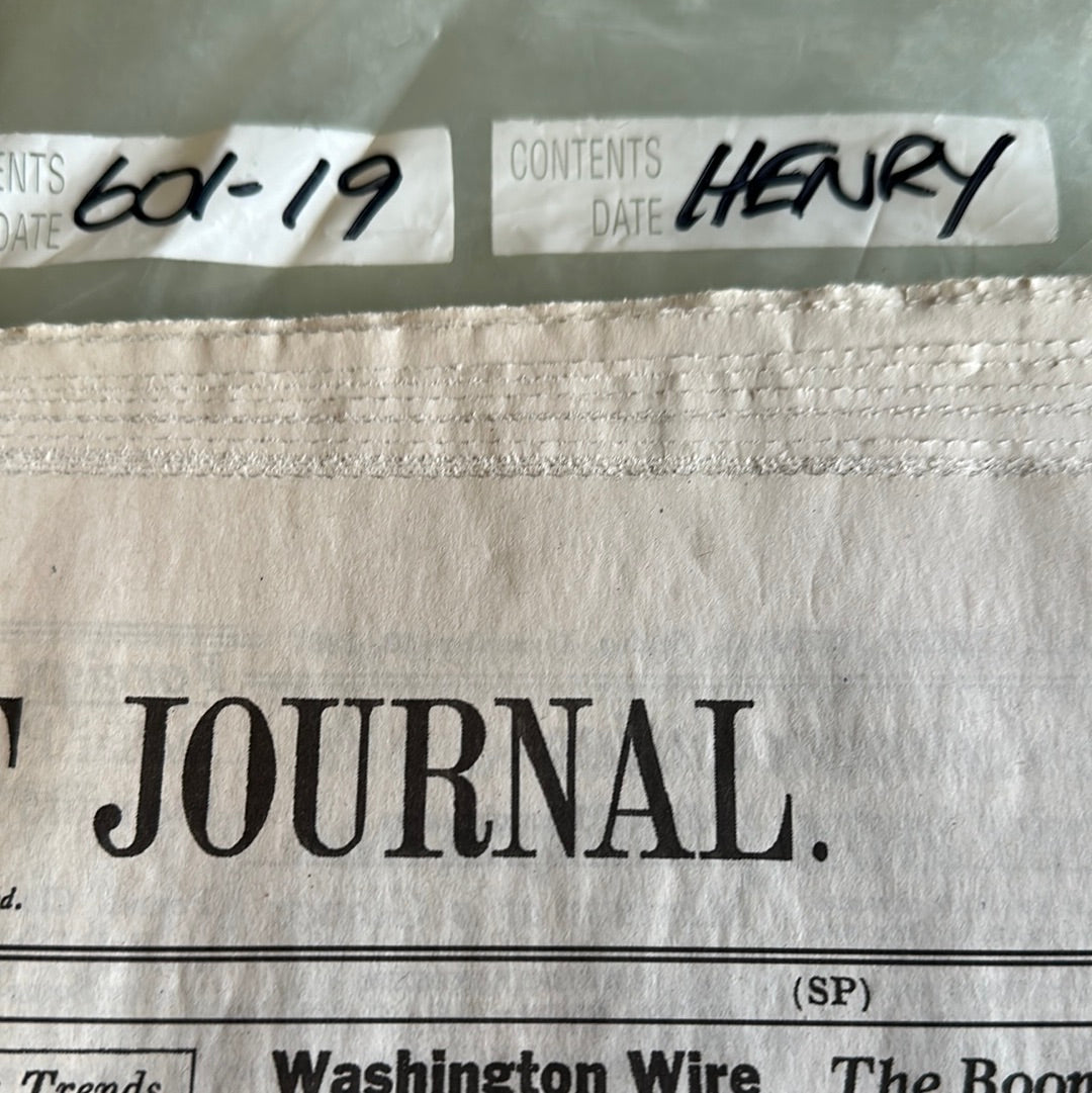 Mad Men: Henry's Wall Street Journal (Episode 601-19)