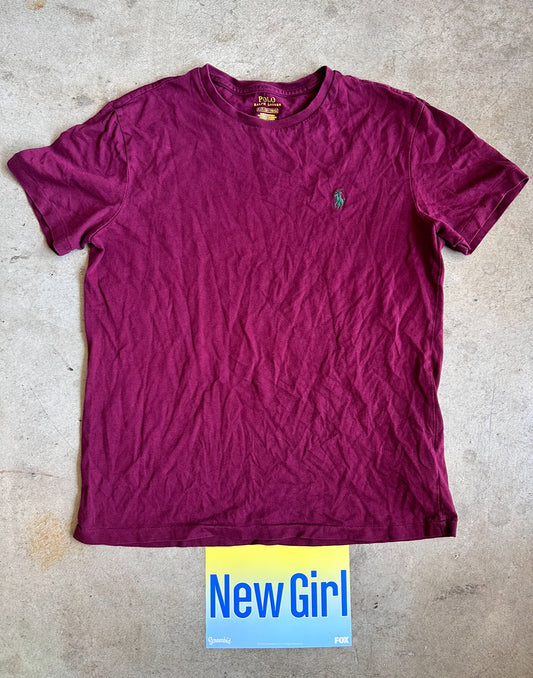 NEW GIRL: Winston Bishop Short sleeve Ralph Lauren Polo T-Shirt (S)