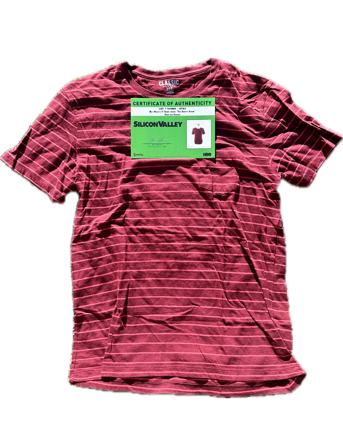 SILICON VALLEY: Big Head's Old Navy T-Shirt from "The Empty Chair"