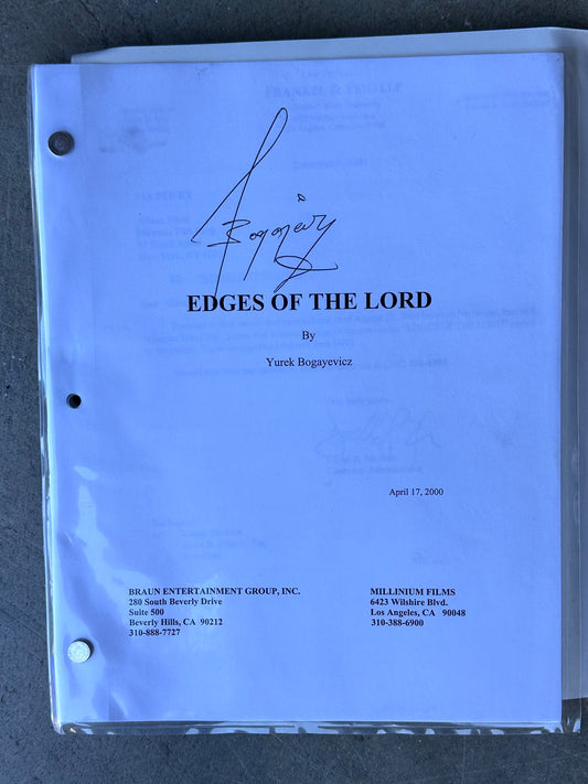 Edges of The Lord MOVIE: Director Signed Script from The MIRAMAX Archive
