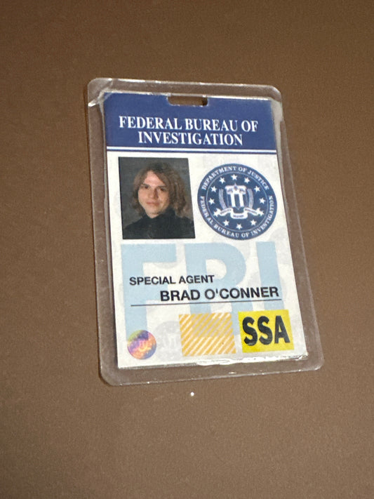 BONES: Brad O'Conner HERO Special Agent FBI Badge