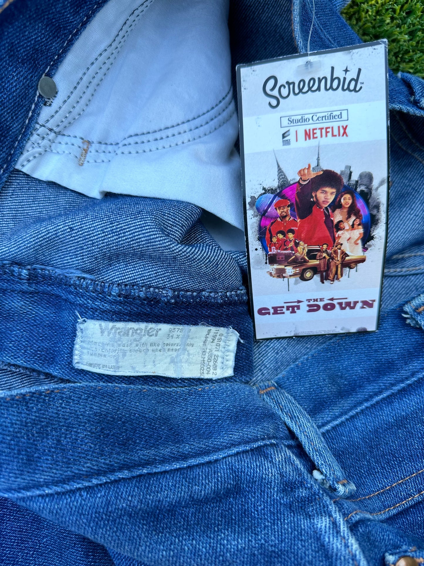 THE GET DOWN: Shaolin’s Wrangler Vintage Blue Denim Jeans (32/34)