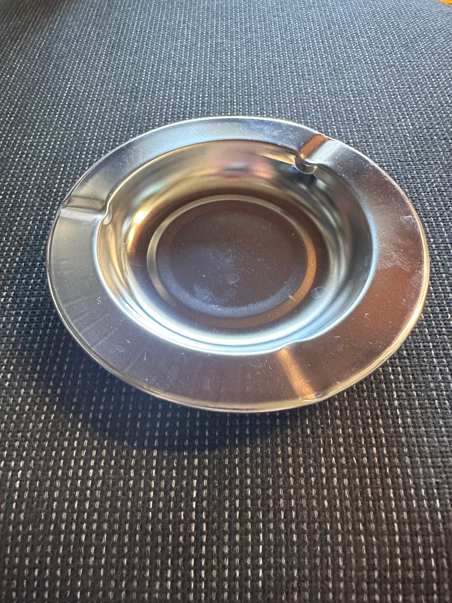 MAD MEN: Roger's Vintage Silver Coaster & Ashtray with Business Card