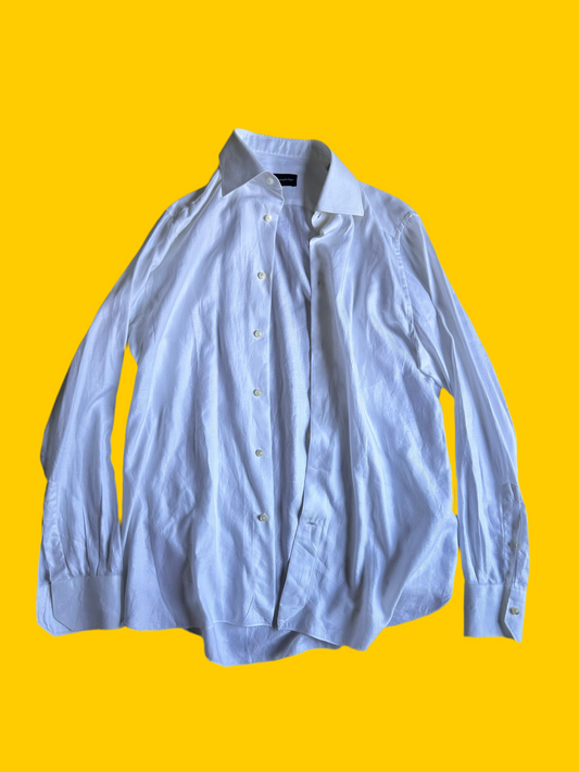 HOUSE: Dr James Wilson's HERO Ermengildo Zenga white button Shirt (16.5)