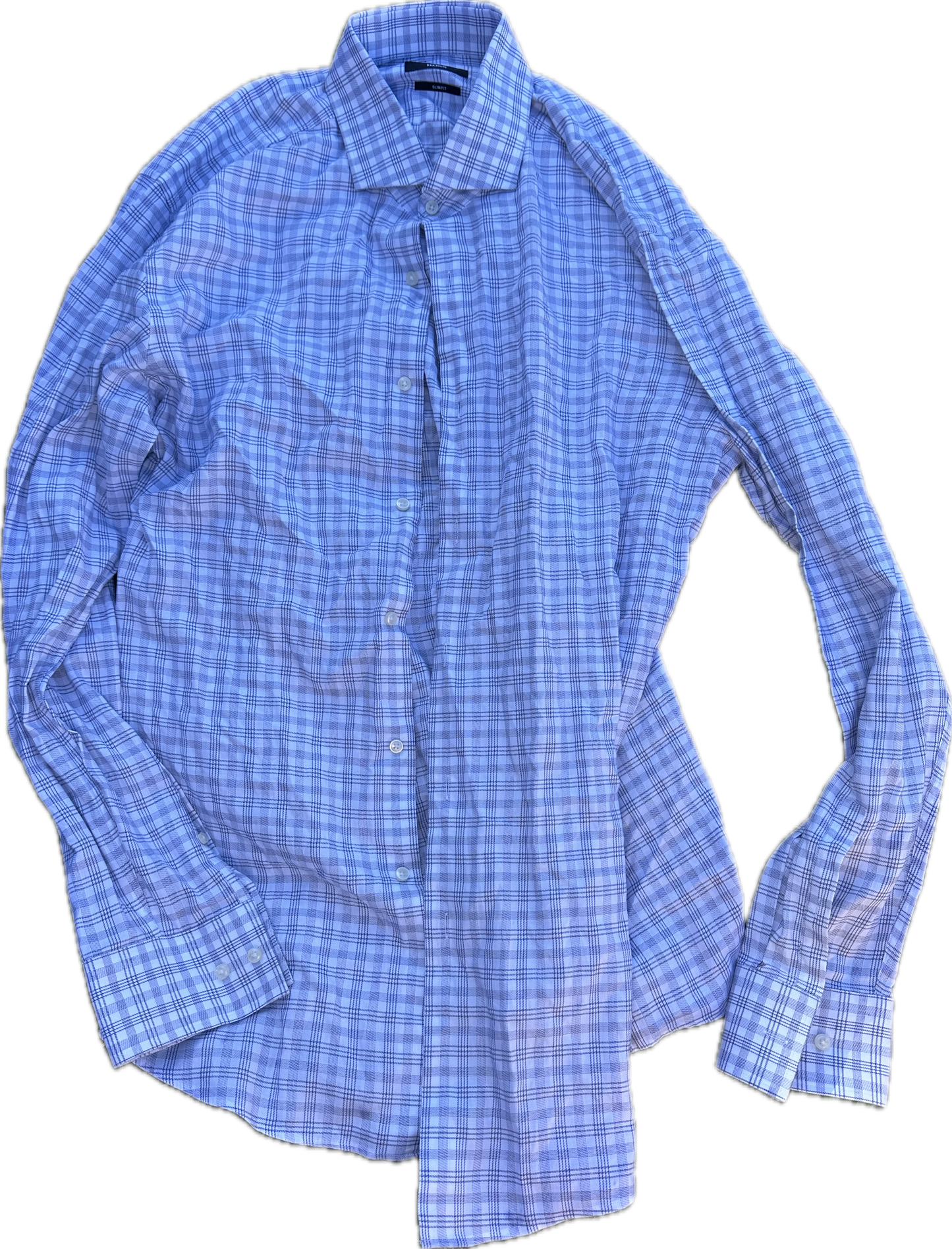 HOUSE: Dr Gregory House BOSS Grey and White plaid Button Shirt (17)