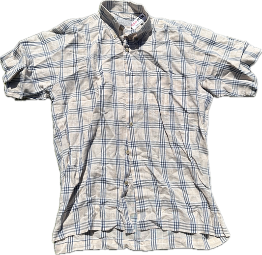 MAD MEN: Don Draper's 1960s Short Sleeve Button Shirt (L)