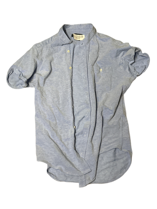 BONES: Hodgin's ZARA Blue Short sleeve Button Shirt (S)