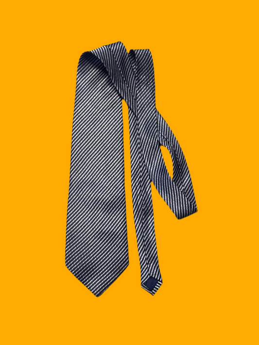 HOUSE: Dr Chase HERO Black and Silver Stripe Necktie