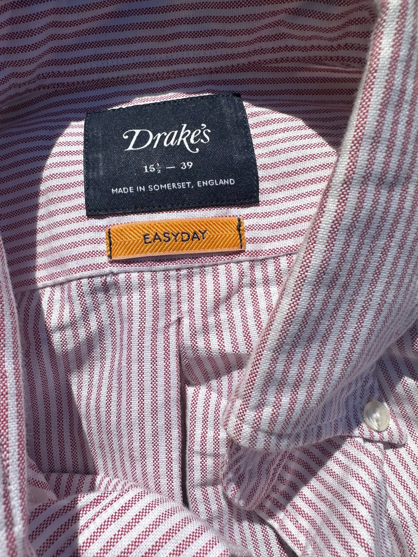 THE GENTLEMEN: Lord George's DRAKES Long sleeve Shirt (15.5)