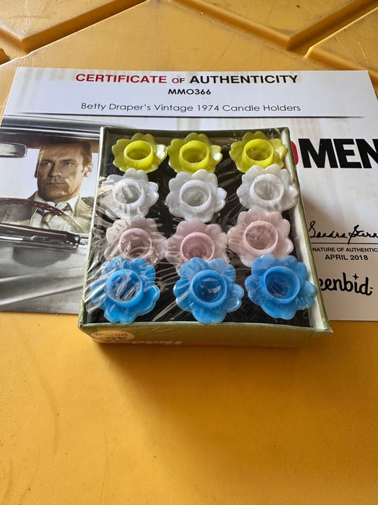 MAD MEN: Betty Draper's Vintage 1974 Candle Holders