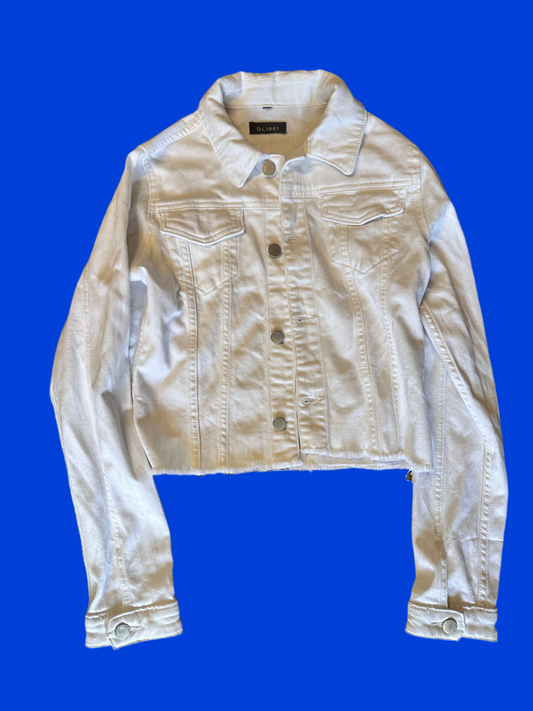 SHADES OF BLUE: Harlee Santos Designer Denim Jacket (M)