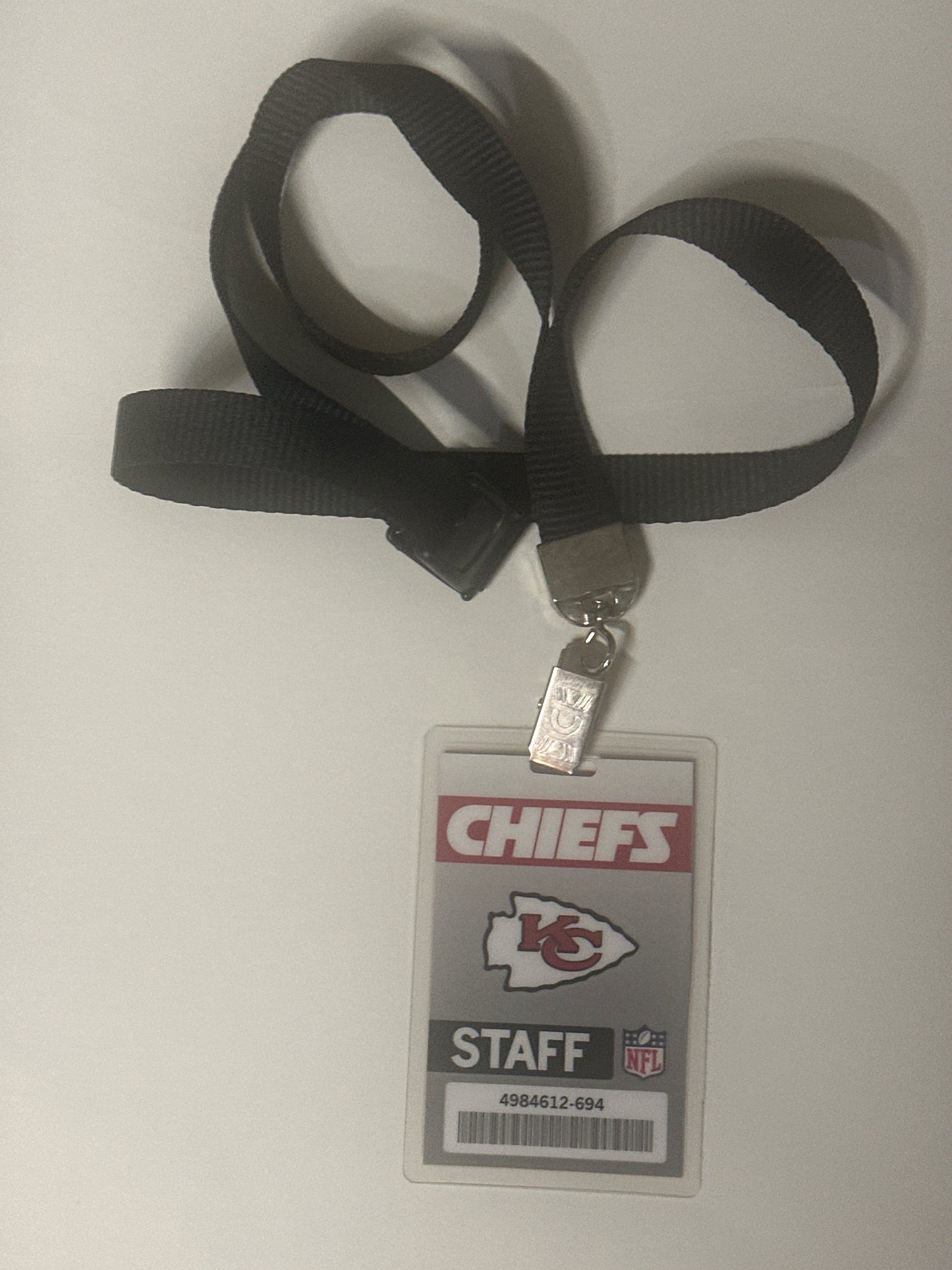 BALLERS: HERO KANSAS CITY NFL Staff Badge from Season 5