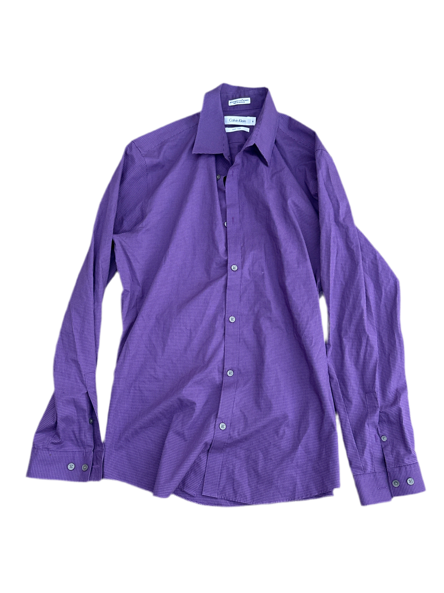 BONES: Agent Aubrey's HERO CK purple plaid Button Shirt (M)