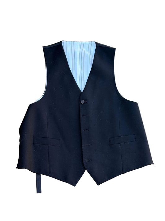 MAD MEN: Donald Draper HERO Navy Blue Custom Vest Coat (42)
