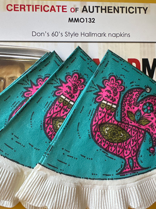 MAD MEN: Don Draper’s Vintage Turtle Napkin Set (5)