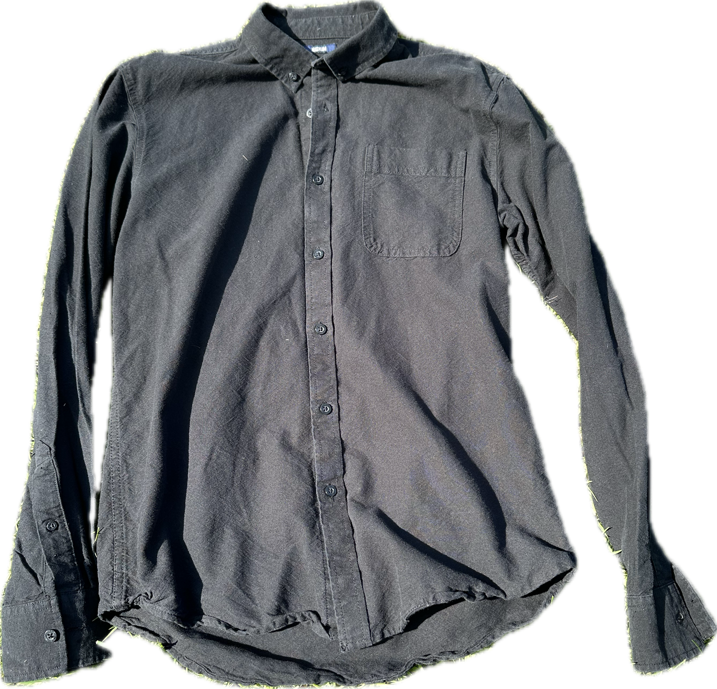 JUSTIFIED: Raylan's AMERICAN EAGLE HERO LONG-sleeve Black button Shirt (M)