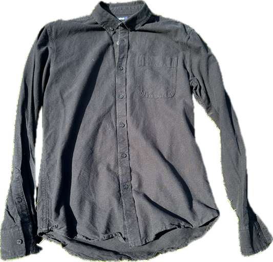 JUSTIFIED: Raylan's AMERICAN EAGLE HERO LONG-sleeve Black button Shirt (M)