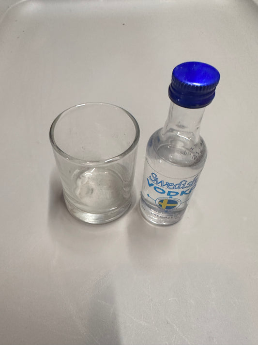 AHS Motel: The Countess' Shot glass and VODKA Bottle Prop