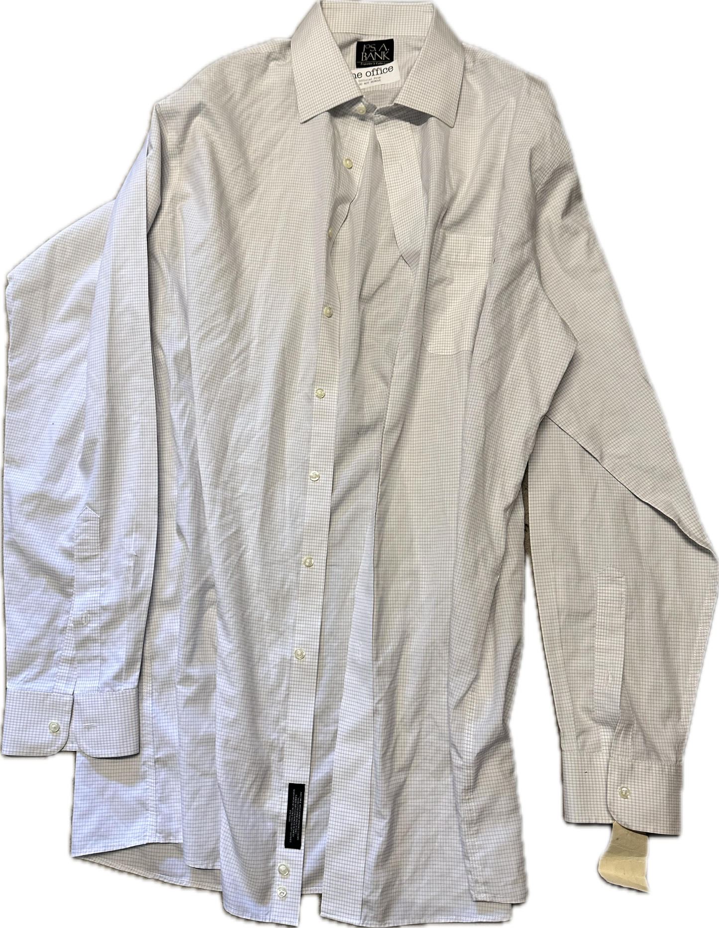 THE OFFICE: Jim’s White Stripe Button Up Long sleeve Shirt (L)