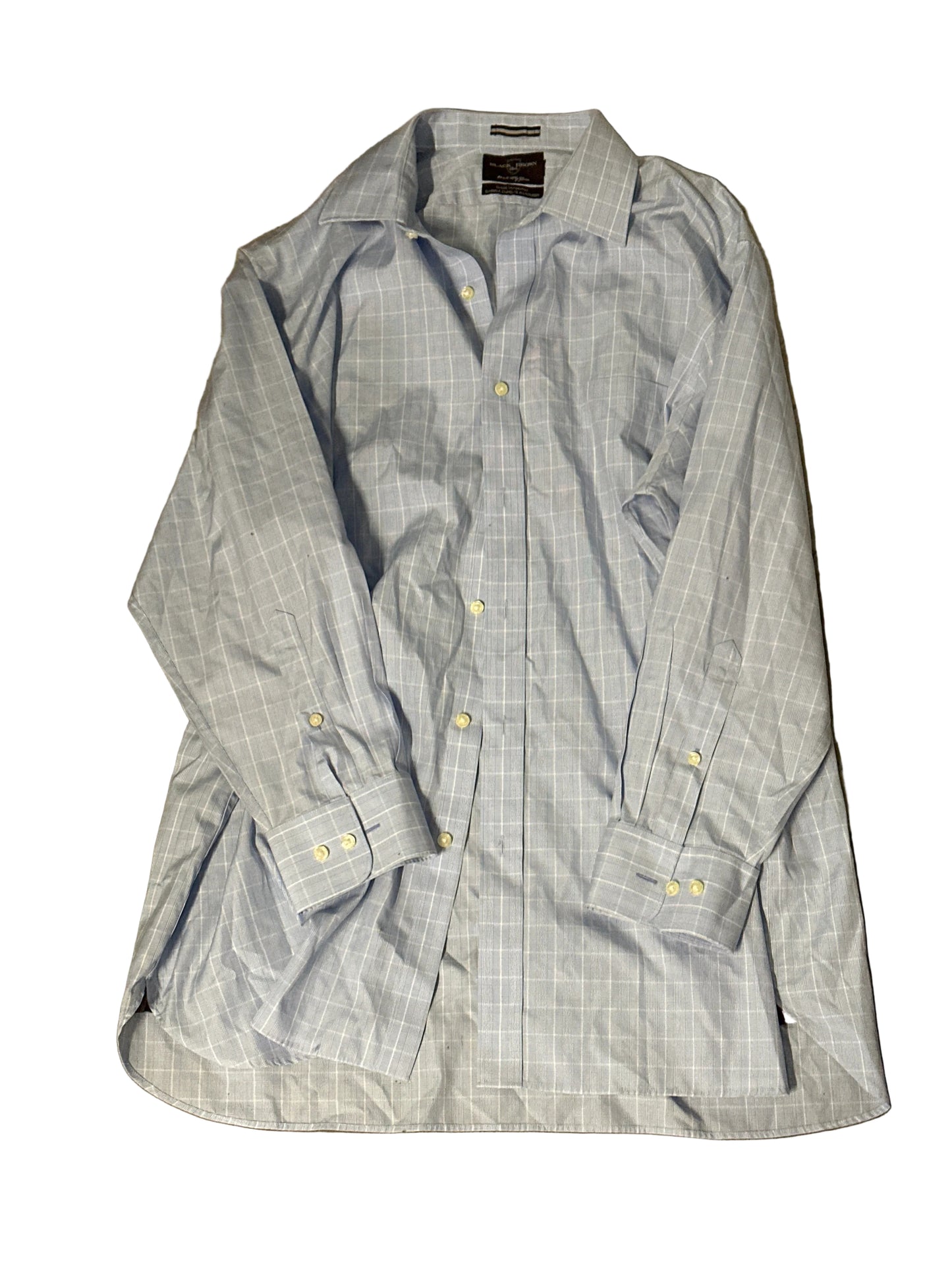 30 ROCK: Jack Donaghy HERO BLACK BROWN Blue and slight white checkered Shirt (17)