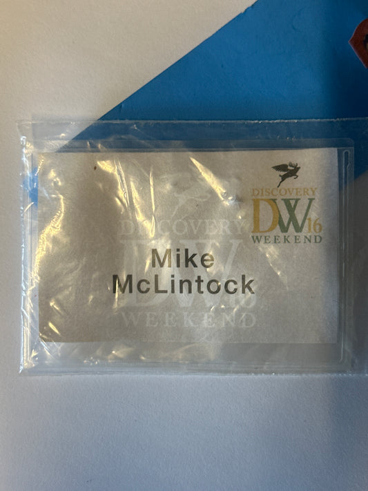 VEEP: Mike McLinton Discovery Weekend Name Tag