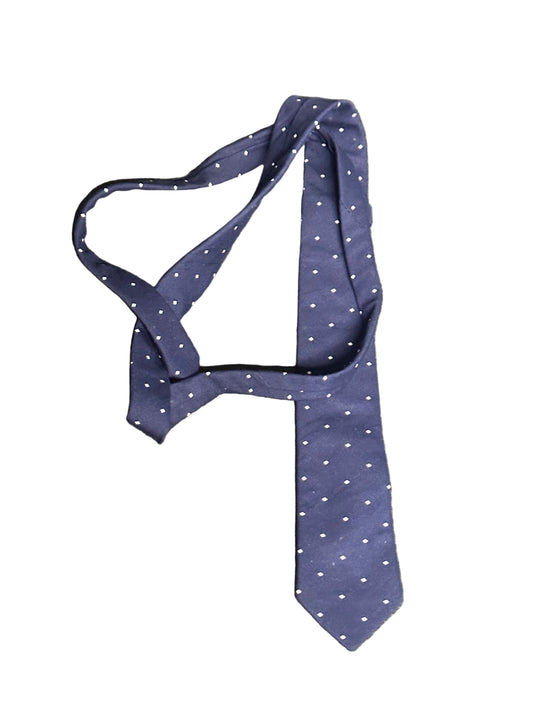 MAD MEN: Pete's 1960s skinny Blue Polkadot Necktie & Card