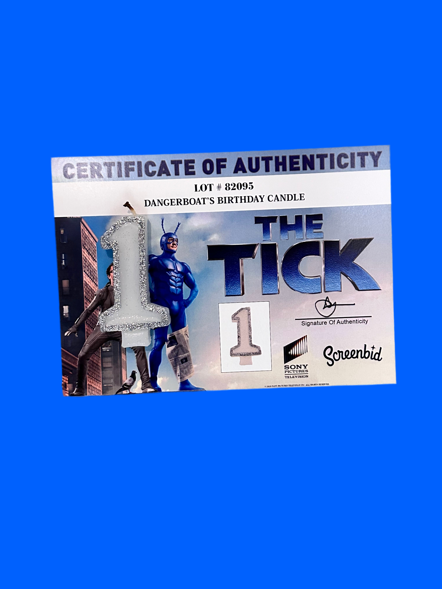 THE TICK: Danger Boat's First Birthday Candle