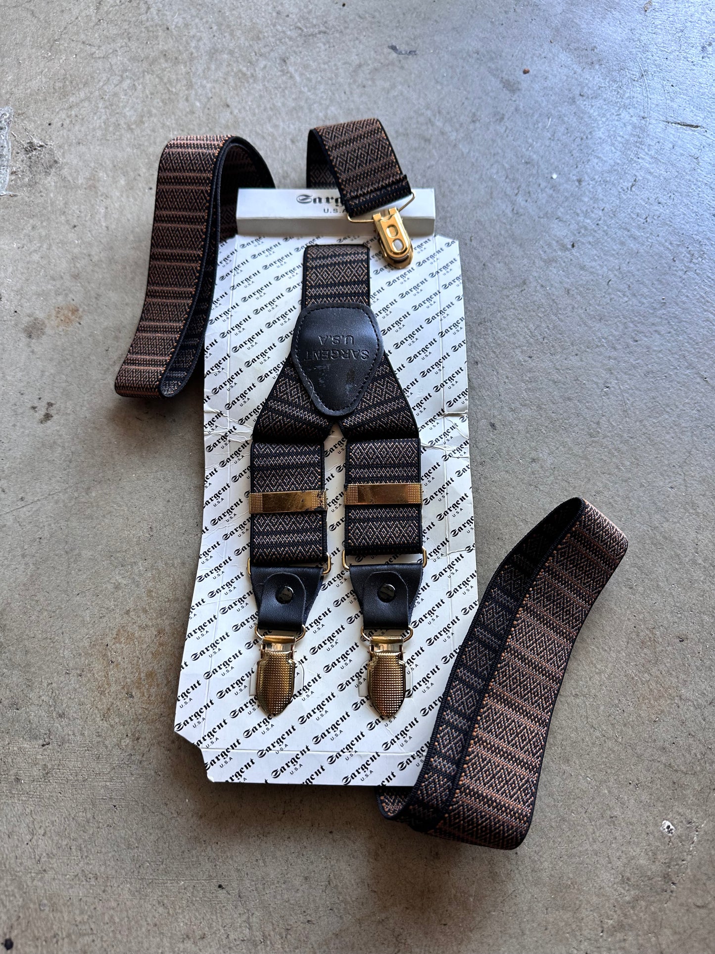 MAD MEN: Don’s HERO 1950 Brown Suspenders