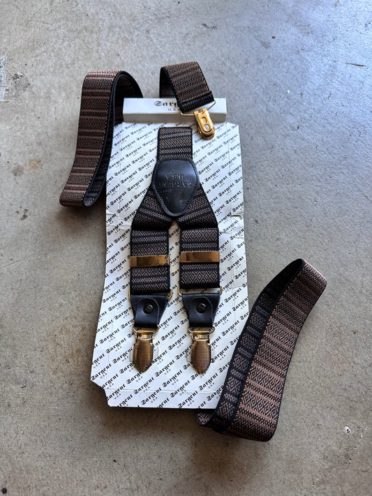 MAD MEN: Don’s HERO 1950 Brown Suspenders