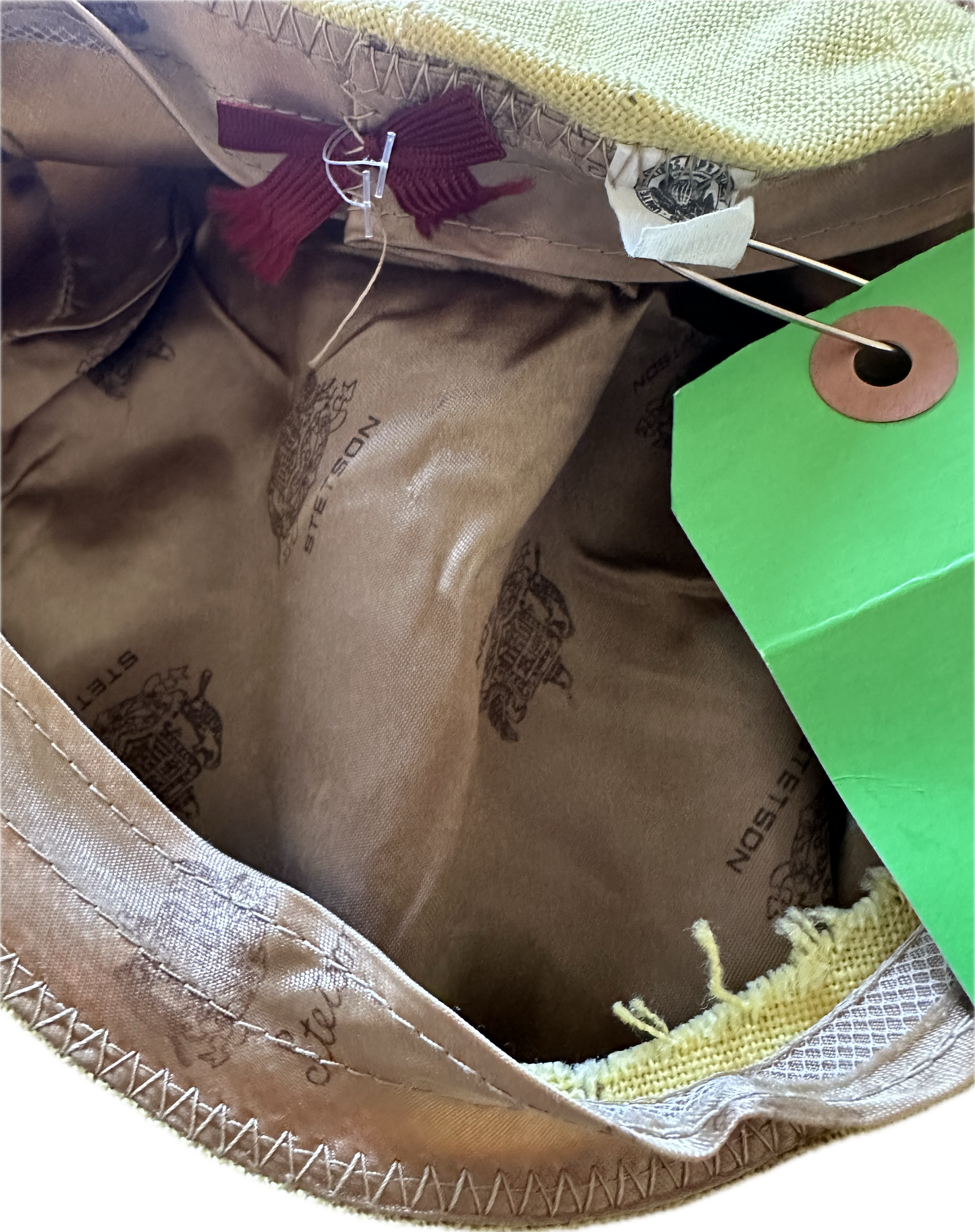 MAD MEN: Ted Chaough 1960s Vintage Stetson Yellow Cap & Business Card