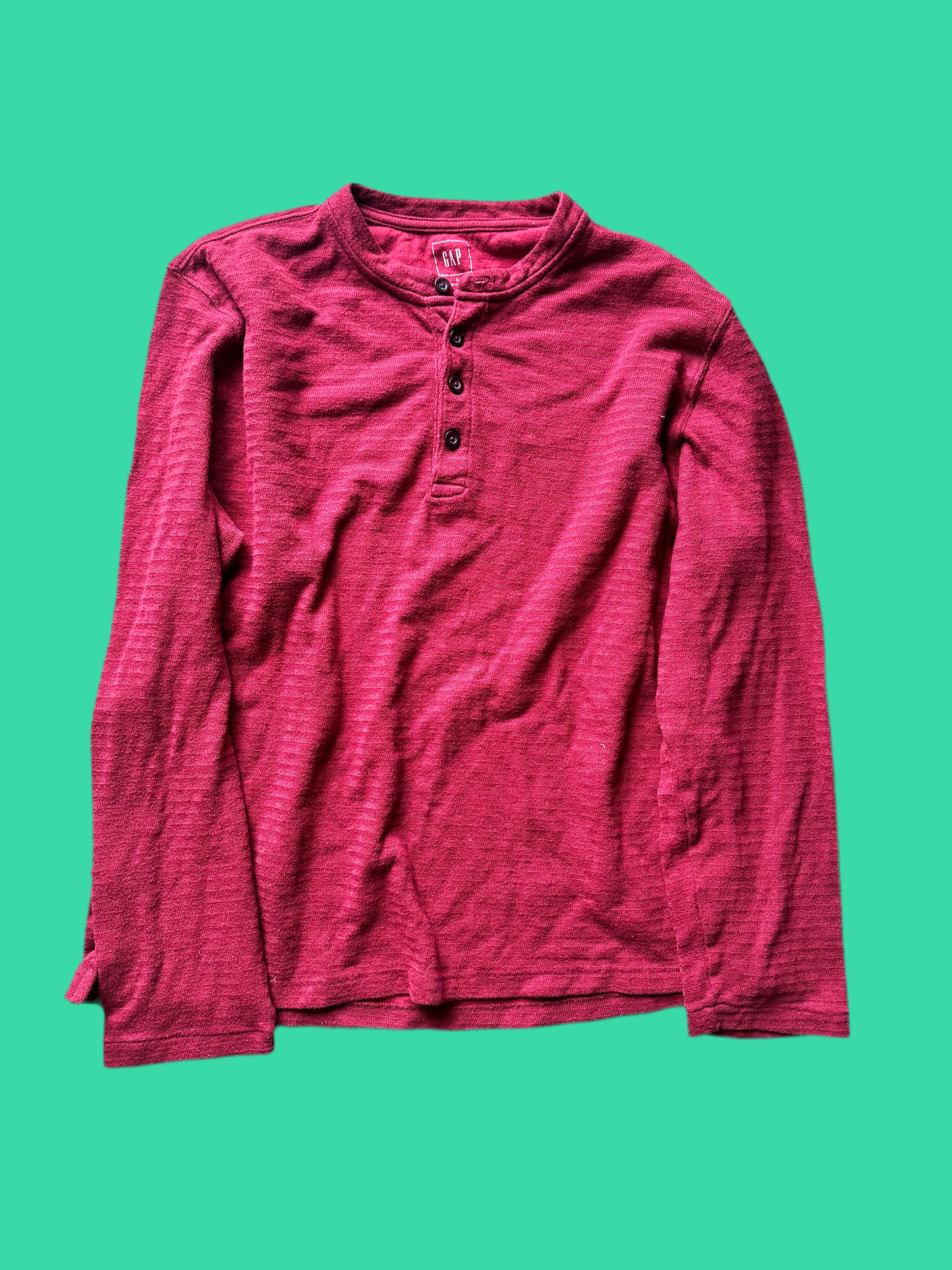 SILICON VALLEY: Gilfoyle's HERO GAP blue Cotton Thermal LS Shirt (M)