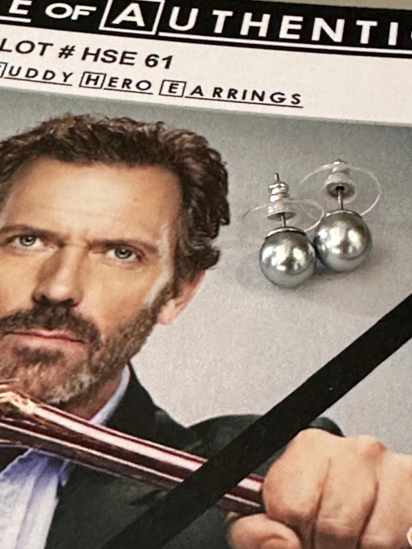 HOUSE: Dr Lisa Cuddy HERO Silver Pearl Earrings