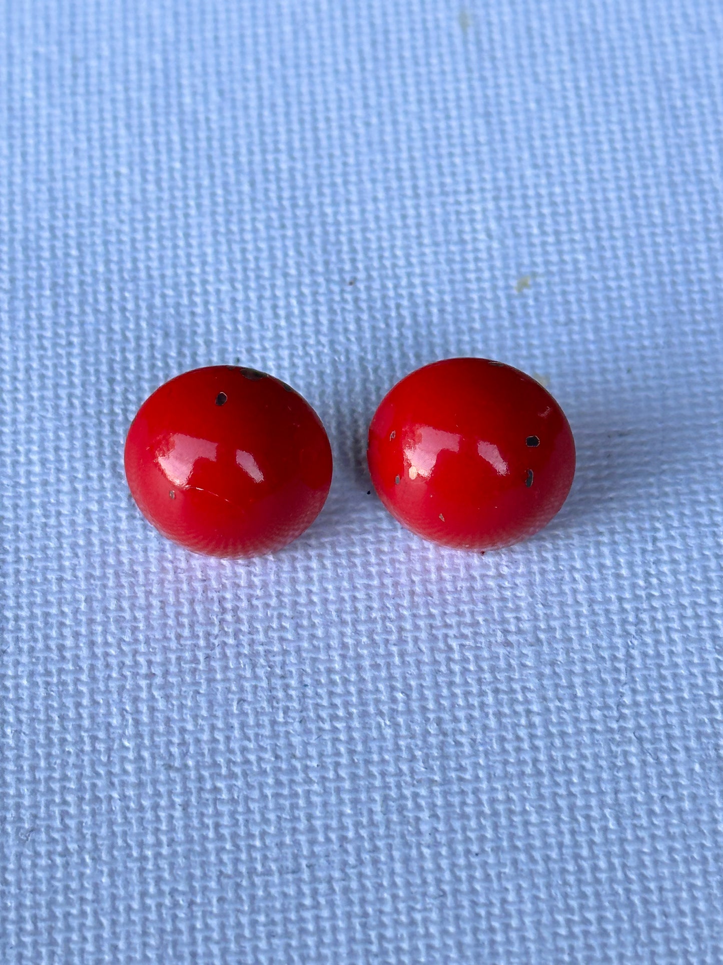 MAD MEN: Peggy's Vintage Red Dot Earrings