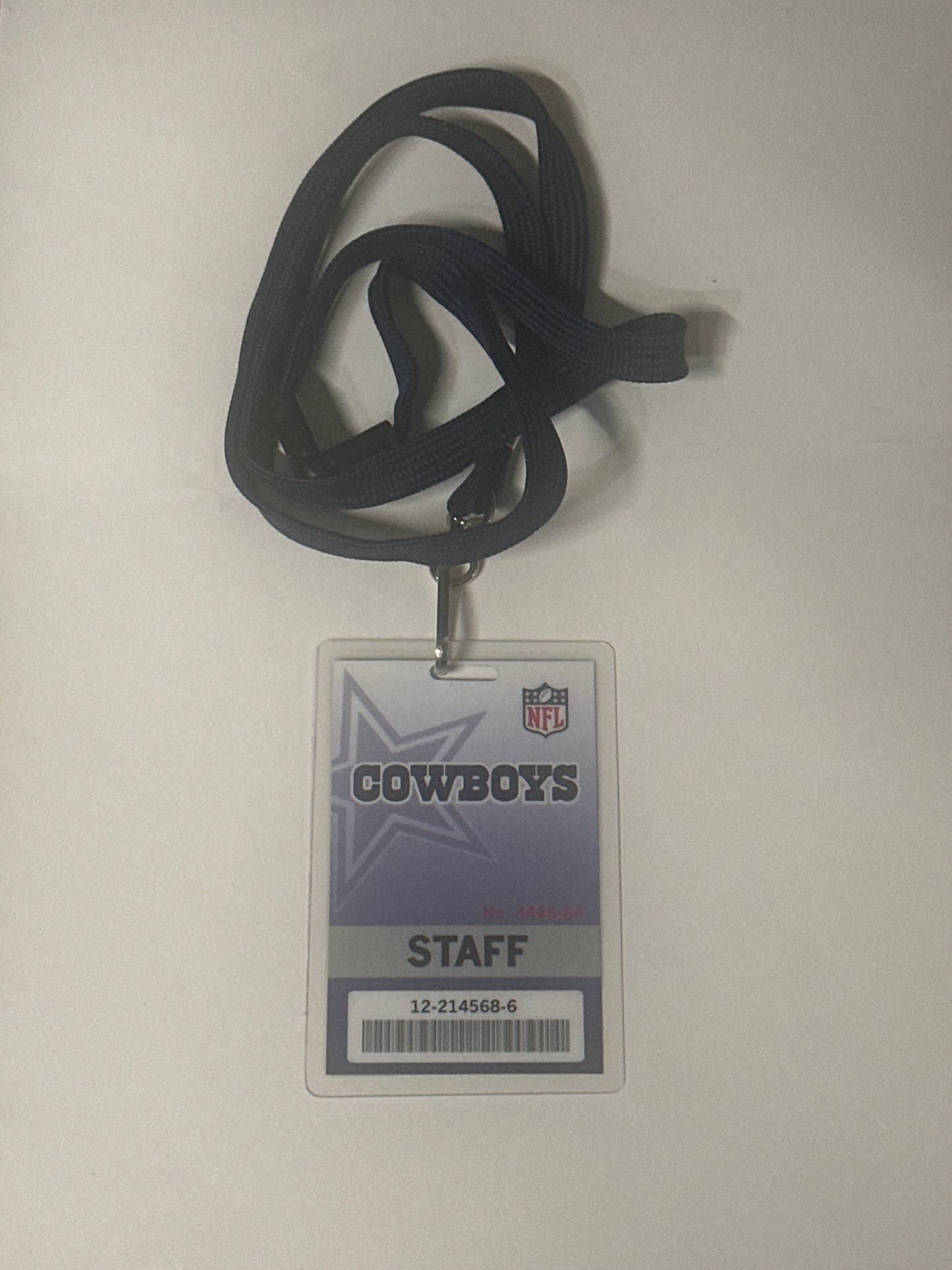 BALLERS: HERO DALLAS NFL Staff Badge from Season 5