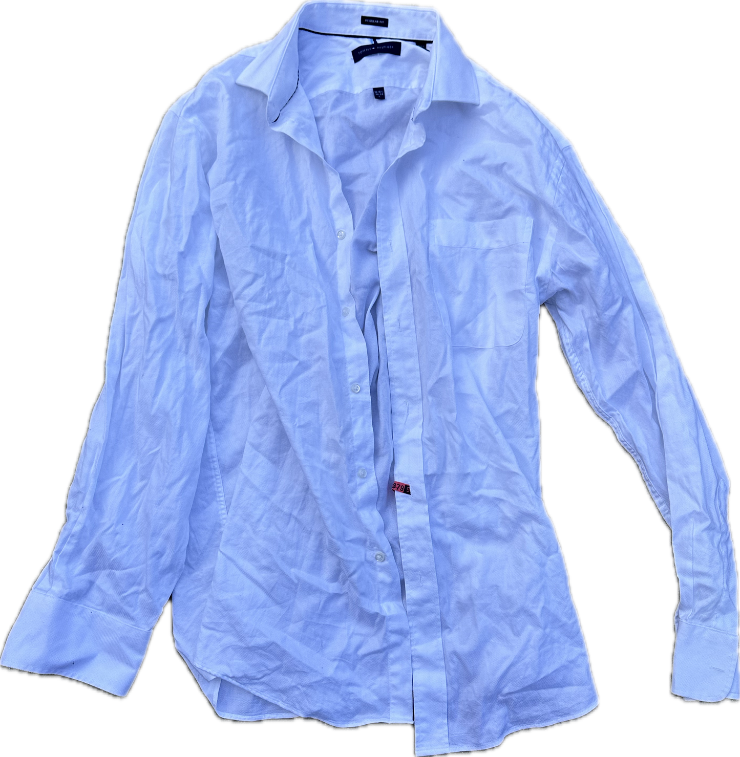 THE OFFICE: Jim's White Button Up Long Sleeve Shirt (16)