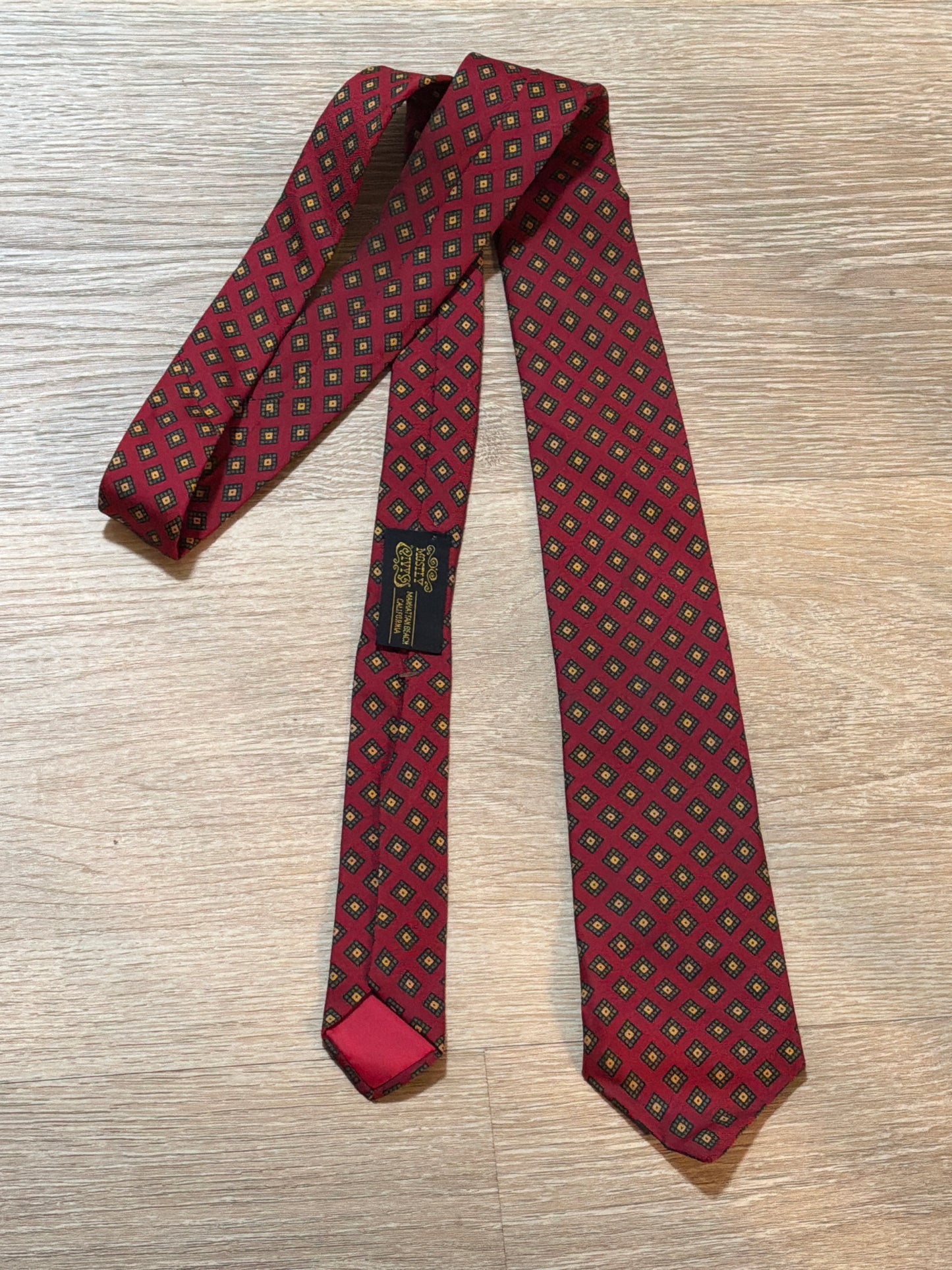 MAD MEN: Bert Cooper’s Mid-Century Necktie and Business Card