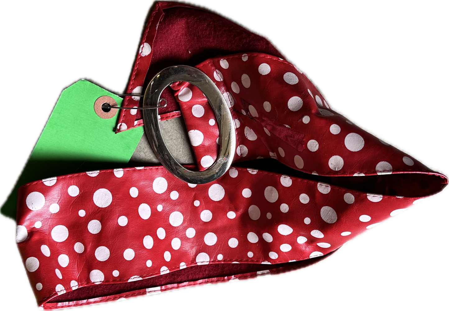 BONES: Angela's Red and White Polkadot Belt (S)