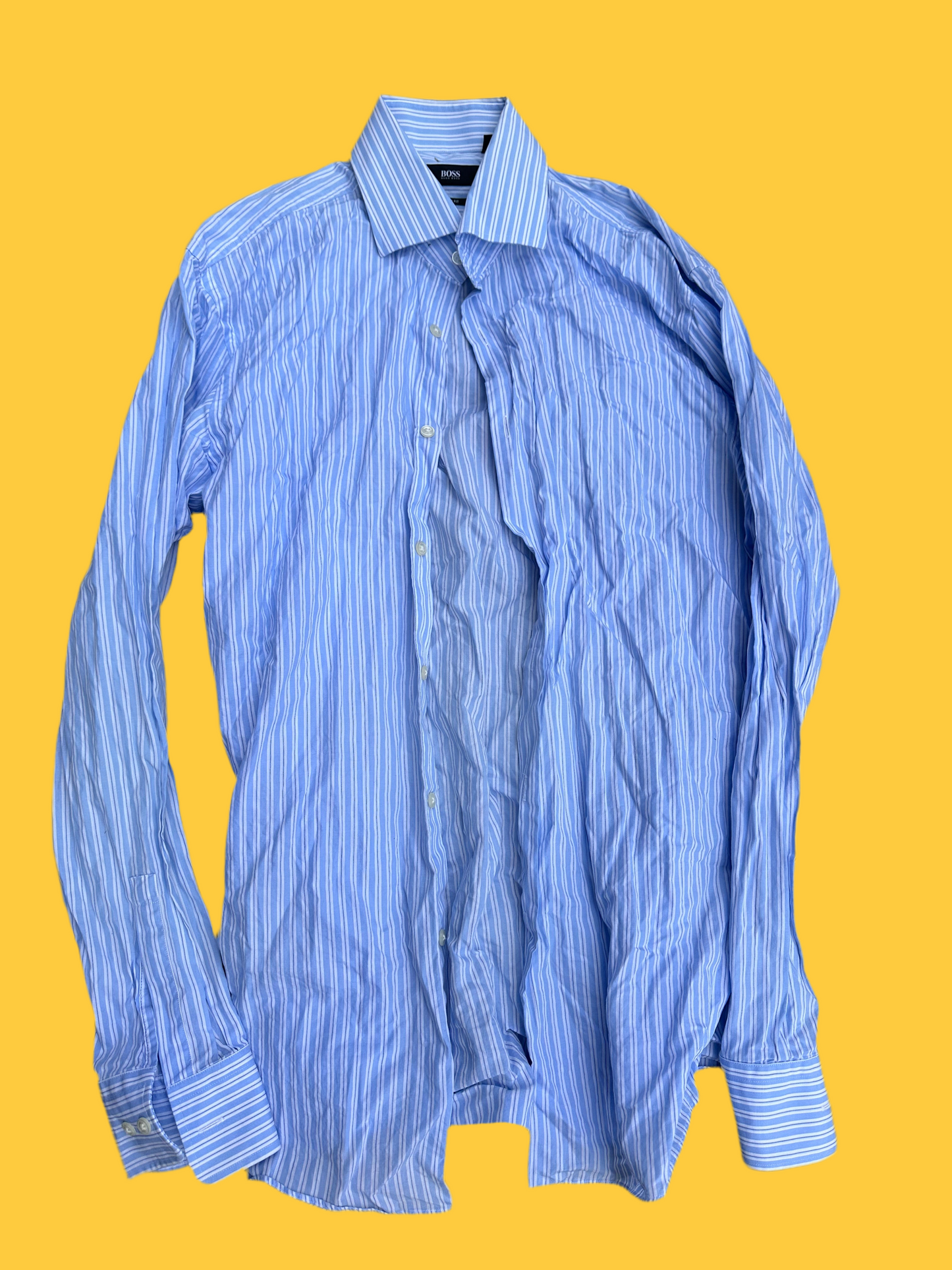 HOUSE: Dr Robert Chase HERO BOSS Blue Stripe Button Shirt (16)