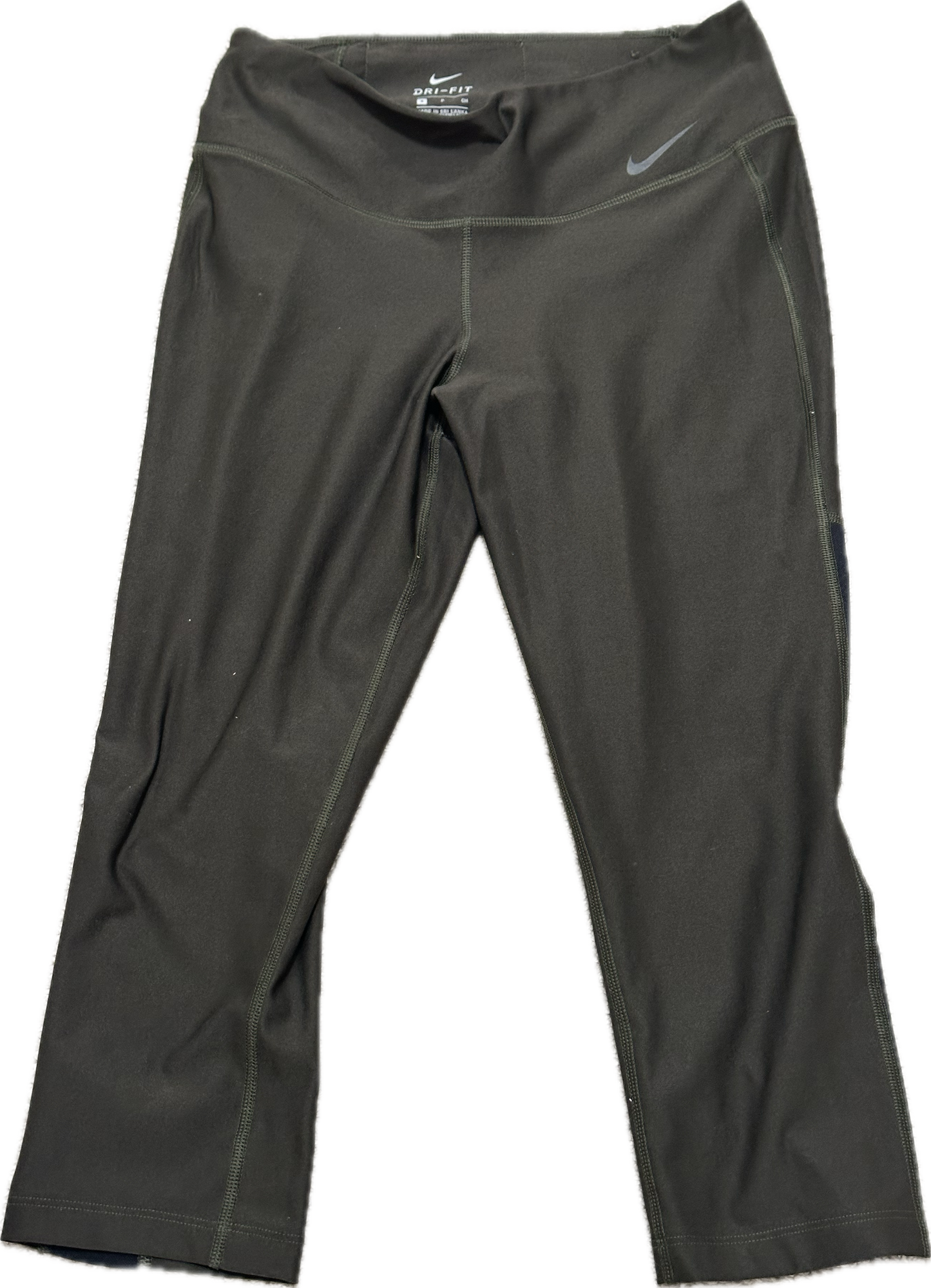 SHADES OF BLUE: Harlee Santos NIKE Green Production Used Yoga Pants (M)