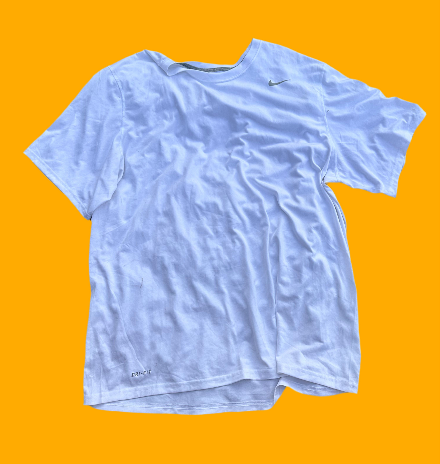 BALLERS: Spencer's NIKE Athletic Dry Fit White Unbranded Miami Dolphins Shirt (XXL)