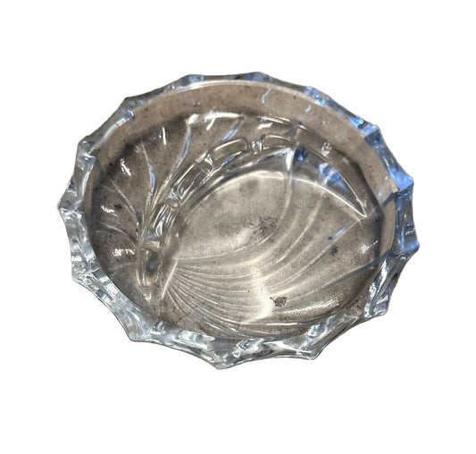 MAD MEN: Roger’s Mid Century Glass Ashtray and Business Card